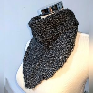 NEW Gray Cowl Scarf or Snood for large pet Crochet HANDCRAFTED
